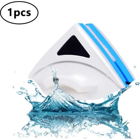 Lave Vitre Magnétique,Accueil Double Side Window Magnétique Cleaner,Nettoyeur Vitre Magnétique,Outil De Nettoyant pour Essuie-Glace en Verre,aux Fenêtres Simple Vitrage d'une Epaisseur de 3 à 8 mm.