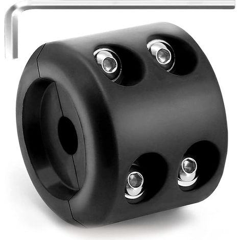 Butoir de treuil en caoutchouc robuste - Étanche - Accessoire pour treuil tout-terrain ATV UTV Offroad avec clé Allen (noir) (1/5)