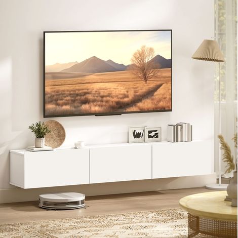 mueble TV flotante con 3 puertas abatibles 180 cm OKMYHOME (1/5)
