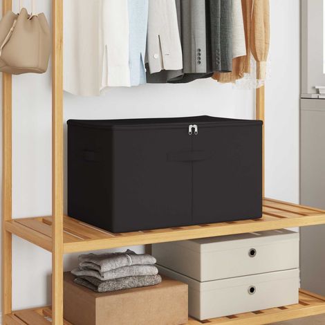 vidaXL Storage Box 2 pcs Anthracite 60 x 43 x 35 cm Non-woven fabric