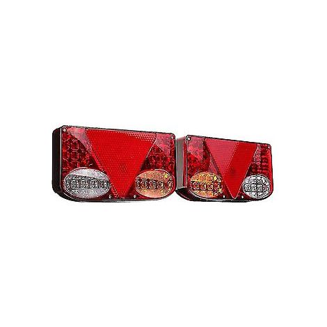 2 Stück 12V LED-Rückleuchten, Bremslichter hinten, geeignet für PKW, LKW und Anhänger