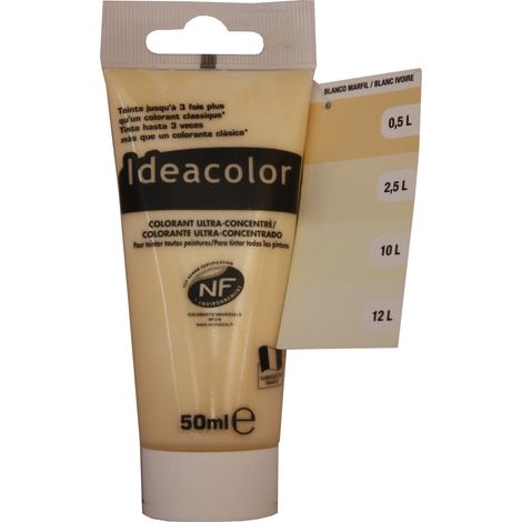 Colorant Blanc Ivoire 2010 50ml - Ideacolor