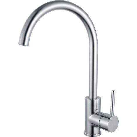 Kibath Grifo cocina monomando verna en cromo en latón (1/5)