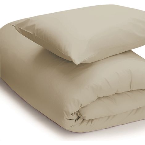 Housse de couette percale champignon doux literie confortable