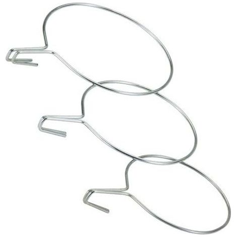 Blumenkastenhalter für Balkon aus verzinktem Stahl, Weiß, Breite 18 cm, Sv03110 Sauvic - Sauvic