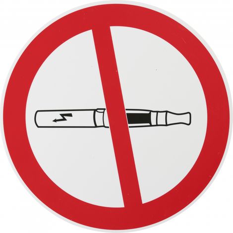 THIRARD - Disque de signalisation Cigarette électronique, polystyrène rigide adhésif, Ø180mm - THIRARD (1/5)