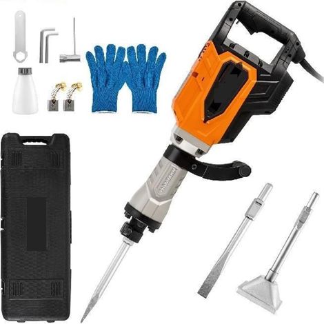 Démolition Jack 4500W Marteau Rotatif Multifonctionnel avec Boîte Béton Marteau Électrique Marteau Outil Perceuse À Percussion (Color : 3 Chisels) (1/5)