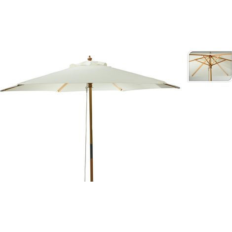 Ombrello con manico in legno, diametro 250cm