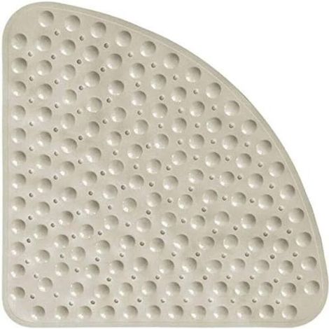 Tapis de douche d'angle en caoutchouc Sector, tapis de bain antidérapant quadrant avec ventouses pour douche ou bain, tapis de bain antidérapant, 54 x 54 cm (1/5)