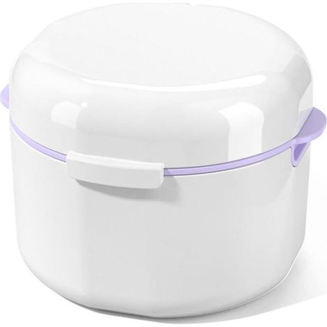 Reinigungsbox für Zahnspangen, Reinigungshülle mit Filterkorb und Einweichbehälter zum Bleichen (1/5)