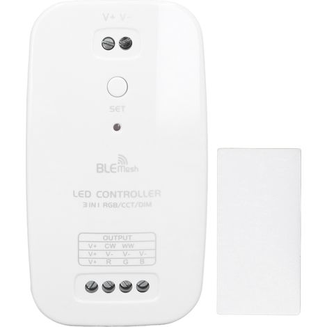 Ortviai Contrôleur LED Bluetooth Mesh 3-en-1 RGB/CCT/DIM avec application mobile et minuterie pour bar, KTV et intérieur (1/5)