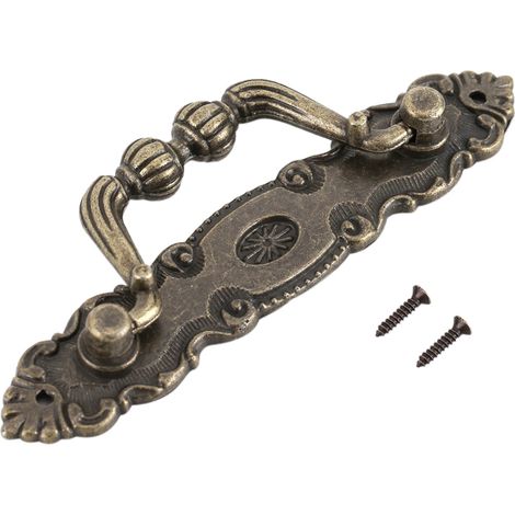 Poignées de meuble en fer 4 pièces pour tiroir, armoire, bureau, porte - Quincaillerie de bricolage maison décorative (1/5)