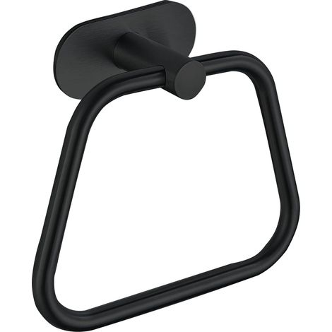 1 Anneau Porte-Serviette, Acier Inoxydable 304, Design Trapézoïdal, Installation Adhésive, Pour Salle De Bain Et Cuisine (1/5)