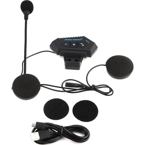 Jeffergarden 1 paire casque de moto casque BT casque haut-parleurs prise en charge des appels mains libres (1/5)