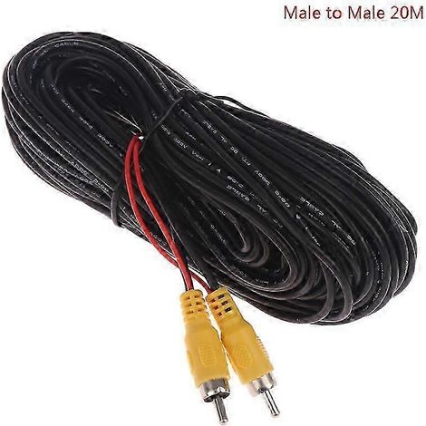 Câble d'extension vidéo RCA mâle/femelle pour caméra de recul de voiture (1/5)