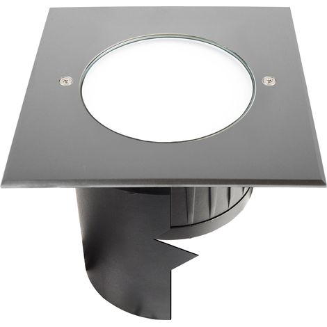 Encastré de sol extérieur ZEPH 3 24V carré inox bleu 6x2W - EUROPOLE - 55334