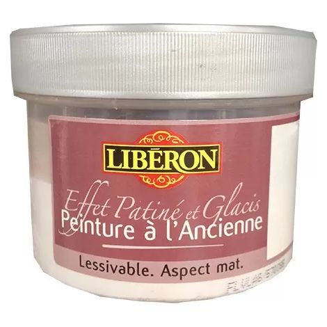 Peinture effet patiné bougainvillier 0,25 L – Finition mate pour bois – Liant naturel caséine – Décoration meubles et objets – Liberon (1/2)