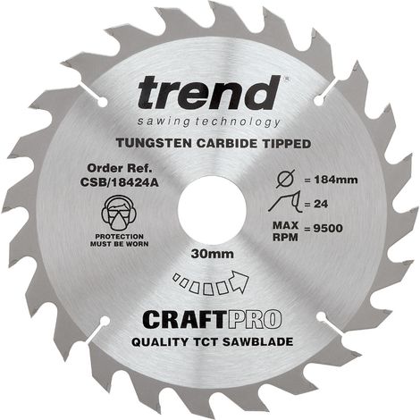 TREND CRAFT SAW BLADE 184 X 24T X 30 (1/3)
