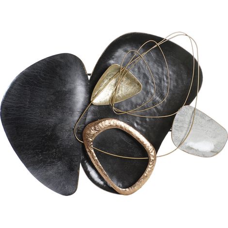 DKD Home Decor Décoration Murale Métal Noir Doré 99x10x86 cm (1/3)