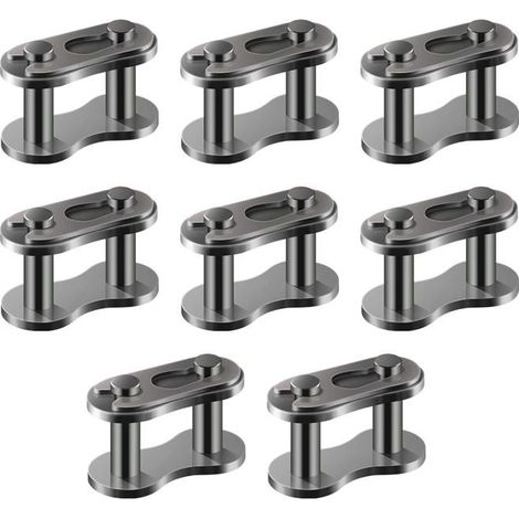 8 Pièces 40 Maillon Principaux de Chaîne, Alliage d'acier Robustes Maillon Principal Chaîne Chain Master Links pour Vélo Mini (1/5)