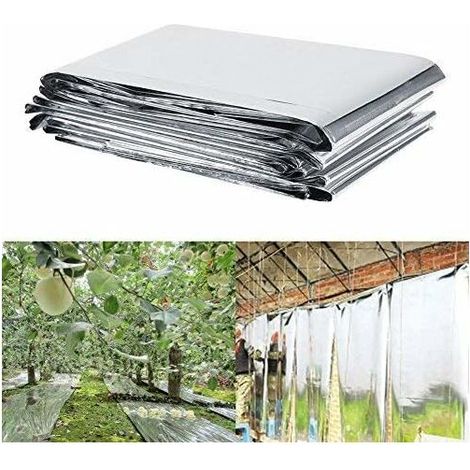 Film réfléchissant pour la culture des plantes, accessoires d'éclairage pour serres et jardins, couleur argent, 210 x 120 cm. - AquaForge (1/5)