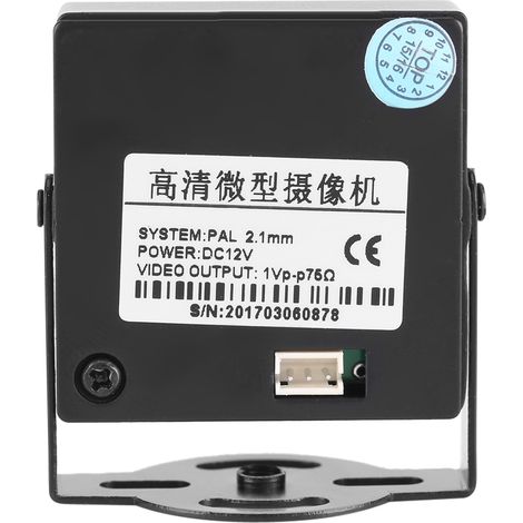 Mini-HD-Überwachungskamera (700 TV-Linien), 2,1-mm-100°-Weitwinkelobjektiv, Nachtsicht, für den Innen- und Außenbereich, für Zuhause oder Büro (1/5)