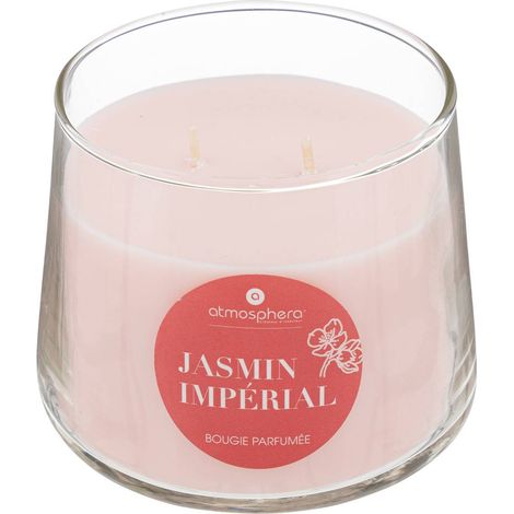 Bougie parfumée Izor en verre 300g jasmin impérial - Atmosphera créateur d'intérieur