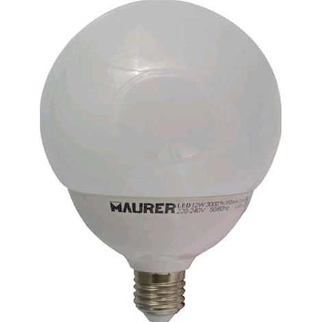LAMPADA LED MAURER GLOBO Smerigliato E27 Potenza 11W Luce Bianchissima 1055L