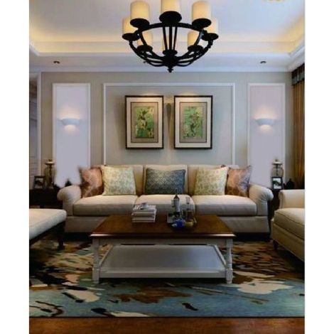 Trade Shop - Applique In Gesso Da Parete Doppia Emissione Luce Lampada Attacco 1xr7s Gs-e72 - (1/2)