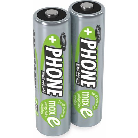 ANSMANN NiMH-Mignon-Batteries rechargeables Phone maxE, 800 mAh, 2 pièces (1/4)