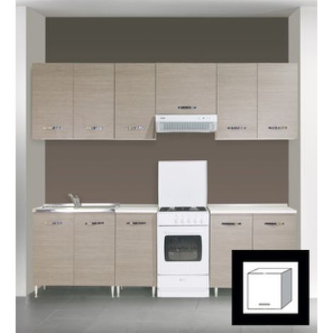 KIT CUCINA PENSILE SOPRACAPPA 1 ANTA CM. 60X30X49H OLMO (1/2)