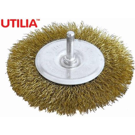 Spazzola Circolare Gambo Mm 6 Ø Mm 50 10 Pezzi Utilia