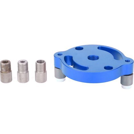 Perforateur de trous pour panneaux de bois, jauge de poinçonnage centrale en alliage d'aluminium, outil de travail du bois X600-1-bleu (1/5)