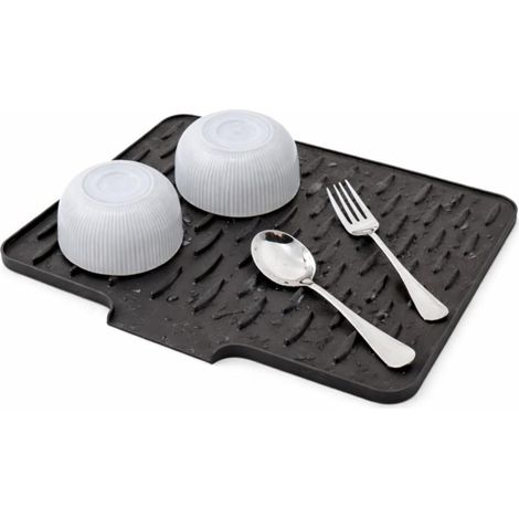 Tapis Égouttoir pour Évier de Cuisine en TPR – Antidérapant, Drainage Rapide, Résistant à la Chaleur – 40 x 32 cm (1/5)