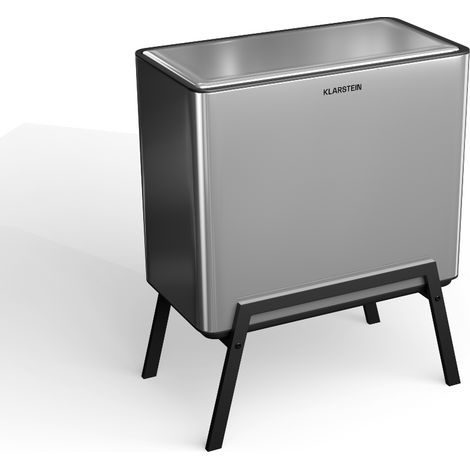 Klarstein Cubo de basura Yuma 40 L incl. cubo de compost con patas Filtro de olores