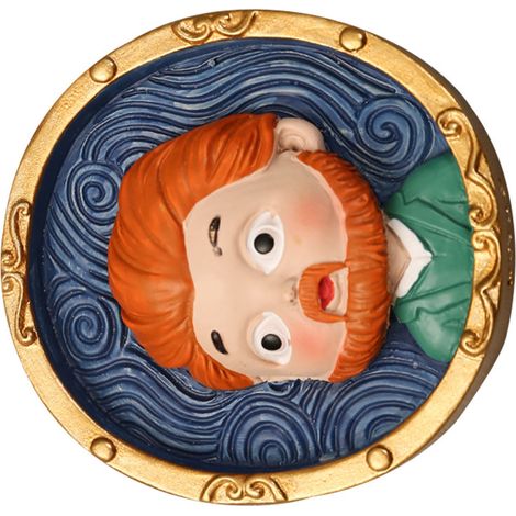Aimant de réfrigérateur représentant un personnage de dessin animé mignon et raffiné, autocollant magnétique en résine écologique pour la décoration intérieure