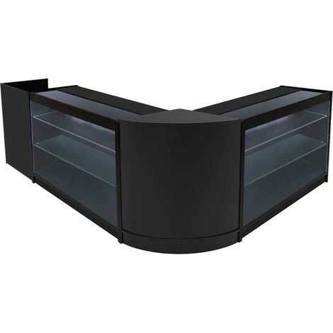 Black Shop Counter Set Aries LED Light K1200 CM60 TB60 120cm 60cm (1/5)