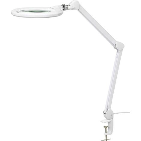 [GEBRAUCHT] B-Ware Toolcraft LED Lupenleuchte 1.75x 1160lm dimmbar Klemme 17.8cm 1200mm Höhe (1/2)