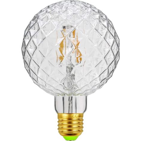 Ampoules LED vintage à filament rétro 4 W 220/240 V E27 Ampoule décorative G95 Cristal (1/5)