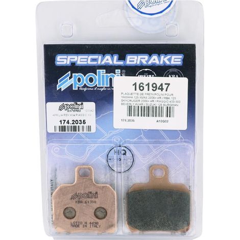 Bremsbelag polini für Motorrad aprilia 1000 blue marlin nach 2002 (1/4)