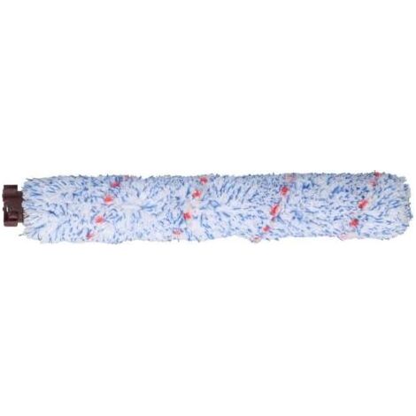 Pair Rouleau de brosse de sol, fibre ABS 25,5 x 3,5 cm Rouleau de brosse de nettoyage de rechange pour sol stratifié, bois dur, carrelage en céramique (1/4)