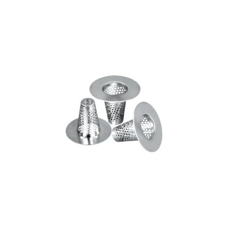3 piezas de filtro para cabello de ducha, tapa cónica de acero inoxidable 304 para desagüe, filtro para lavabo y bañera - Crezuo