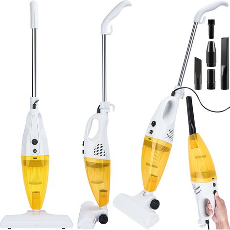 2-in-1 Upright Handheld Vacuum Cleaner - 1000W Corded Stick Vacuum with HEPA Filter for Efficient Cleaning - Lightweight & Versatile, Yellow (1/5)