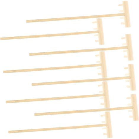 8 Pièces Ornements de thé Ornements Mini Rake Tout Petit Outils de Sable Accessoires de Jardin Zen Mini Zen Garden Rake Petit Outil de Jardin de Bricolage Beige (1/5)