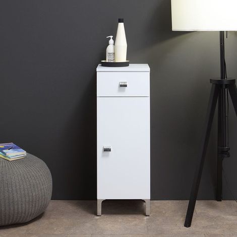 Base En Suelo De 31.5 Cm Con Puerta Y Cajón Blanco Serie Easy (1/5)