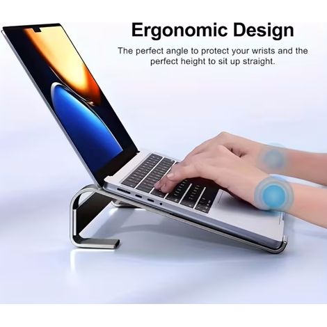 Support de refroidissement en aluminium pour PC portable, léger et ventilateur intégré (1/5)
