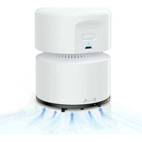 Portable vacuum cleaner without filter, mini vacuum cleaner, USB rechargeable, 120 minutes runtime, automatic device, ideal for schools, offices and homes. (1/4)