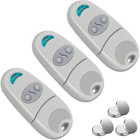 Télécommande de Portail 433,92 MHz, 2 Canaux, Compatible avec les Modèles TOP-432NA/432EV/432EE pour Portail et Porte de Garage (3PCS) (1/5)
