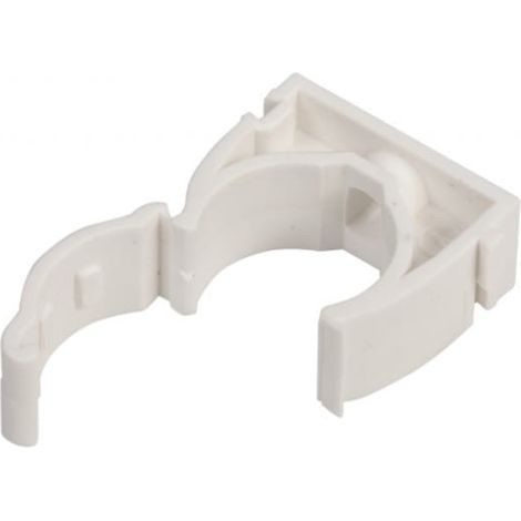 Soporte cerrado para tubos de 22 mm, blanco, UZE-22 /100 unidades/