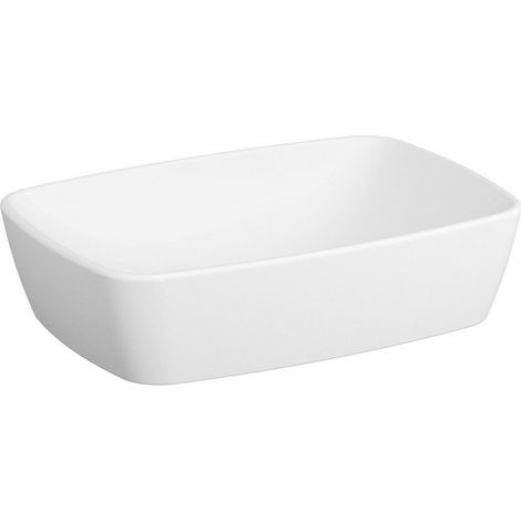VitrA Shift 55x38 cm lavabo à poser sans trou de robinetterie (7075-003-0016)